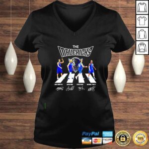 VLadies The Mavericks Abbey Road Dirk Nowitzki Jason Kidd Steve Nash Michael Finley signatures shirt