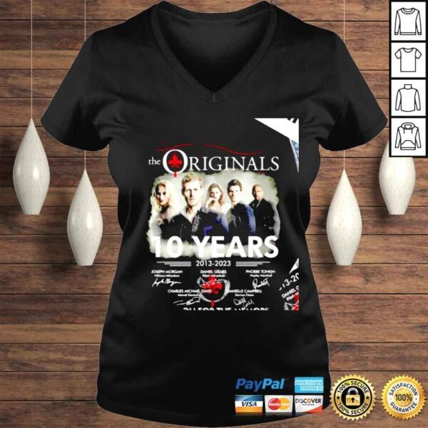 The Originals 10 years 2013 2023 signatures thank you for the memories shirt - Image 2