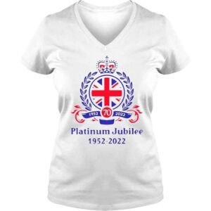 VLadies The Queens Platinum Jubilee 19522022 Queen Elizabeth II Celebration 70 Years TShirt