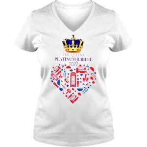 VLadies The Queens Platinum Jubilee Queen Elizabeths Platinum Jubilee TShirt