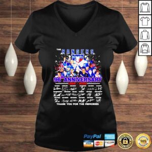 VLadies The Rangers 96th anniversary 19262022 thank you for the memories signatures shirt