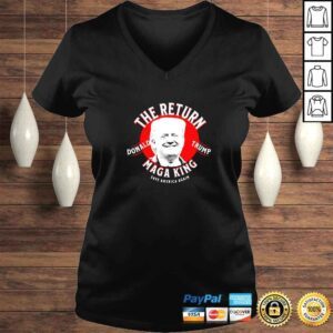 VLadies The Return Donald Trump Maga King Save America Again TShirt