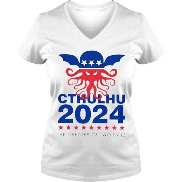 The greater of two evils 20024 cthulhu shirt - Image 2