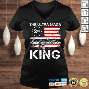 VLadies The ultra maga 2nd we the people king gun USA flag shirt