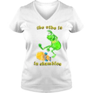 VLadies The vibe is in shambles chaos hole shirt