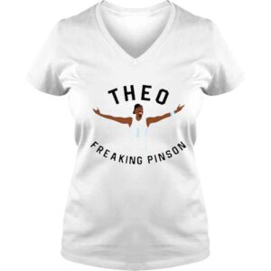 VLadies Theo Freakin Pinson Brooklyn Basketball Sports Fan Shirt