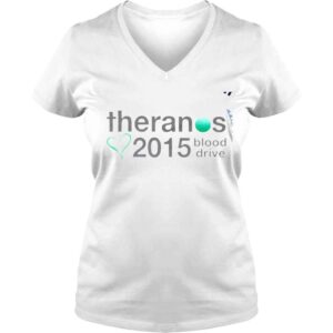 VLadies Theranos 2015 Blood Drive heart shirt