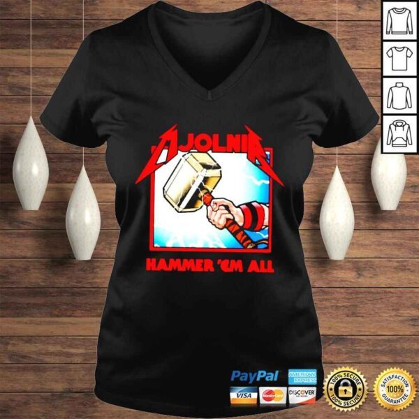 Thor mjolnir hammer em all shirt - Image 2