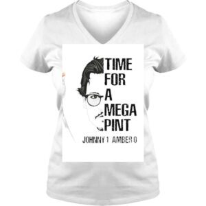 VLadies Time For A Mega Pint Johnny Depp Winner TShirt