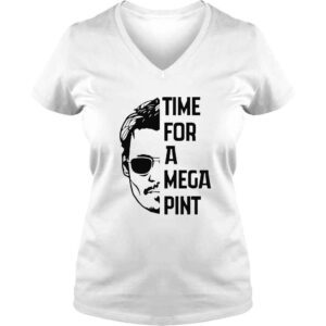 VLadies Time For A Mega Pint Johnny Depp shirt