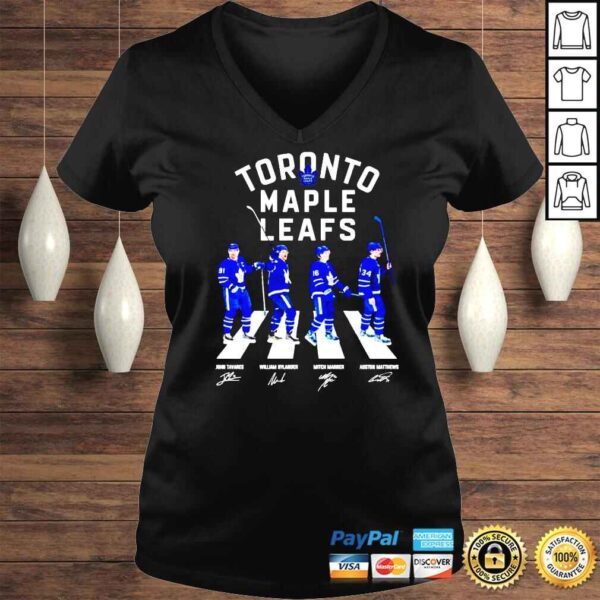 Toronto Maple Leafs Abbey Road John Tavares William Nylander Mitch Marner Auston Matthews signatures shirt - Image 2