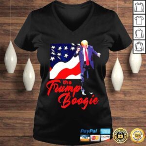 VLadies Trump The Trump Boogie American flag shirt