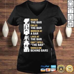 VLadies Trump raised the bar Harris failed the bar shirt