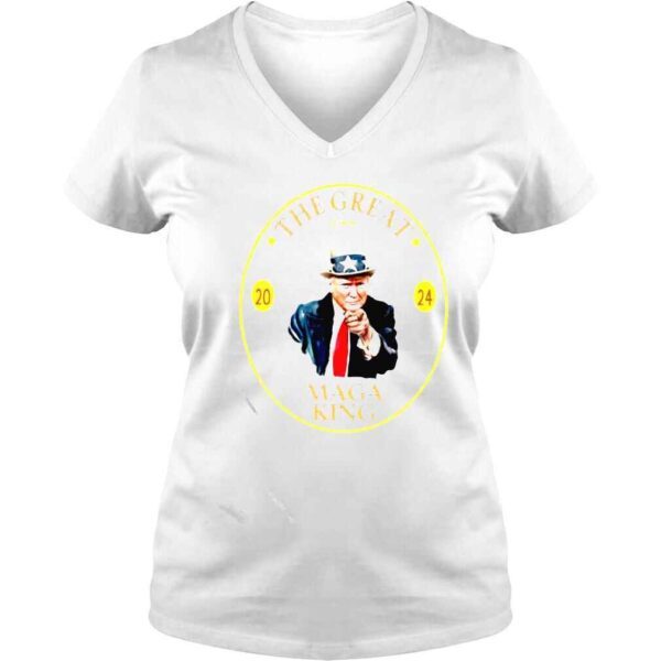 Trump the great USA Maga king Uncle Sam shirt - Image 2