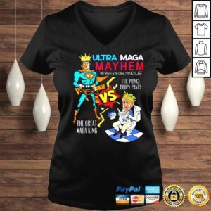 VLadies Trump vs Biden ultra maga may hem the return of the great maga king evil prince poopy pants shirt