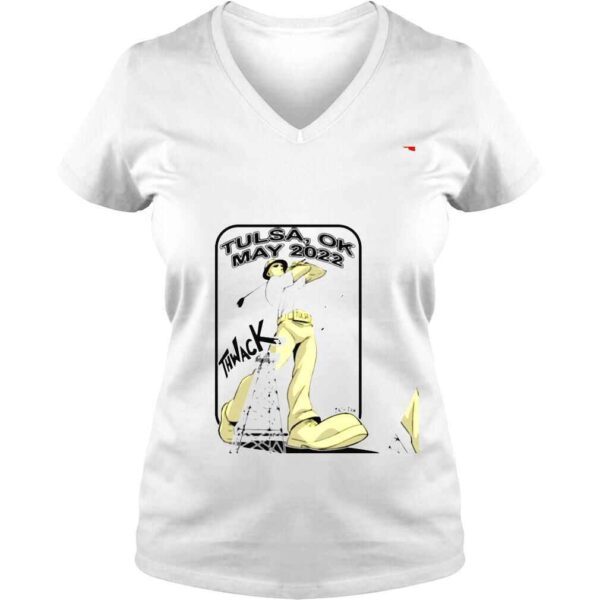 Tulsa Ok May 2022 Thwack Golden Driller Golfing Zach Raw shirt - Image 2