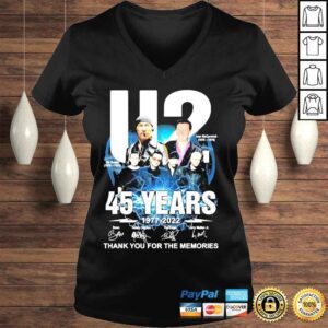 VLadies U2 45 years 1977 2022 thank you for the memories shirt