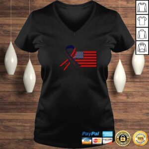 VLadies USA Flag and Ribbon Classic TShirt