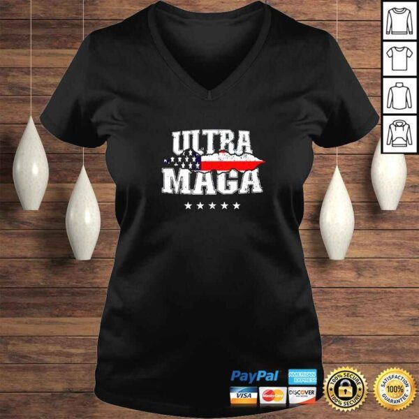 Ultra MAGA Anti Biden US Flag Pro Trump We The People TShirt - Image 2