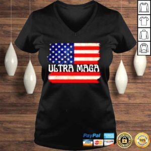 VLadies Ultra MAGA USA Flag Pro Trump Trendy Shirt