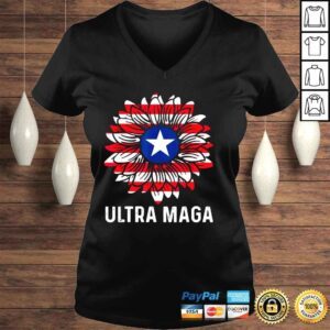 VLadies Ultra Maga King 4th Of July Sunflower Shirt