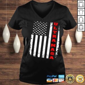 VLadies Ultra Maga Proud UltraMaga 2022 Ultra Ultra Maga US Flag TShirt