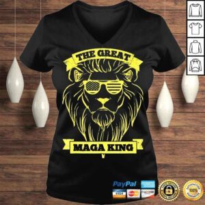 VLadies Ultra Maga The Great Maga King Distressed TShirt