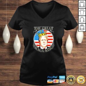 VLadies Ultra Maga The Great Maga King Trump TShirt