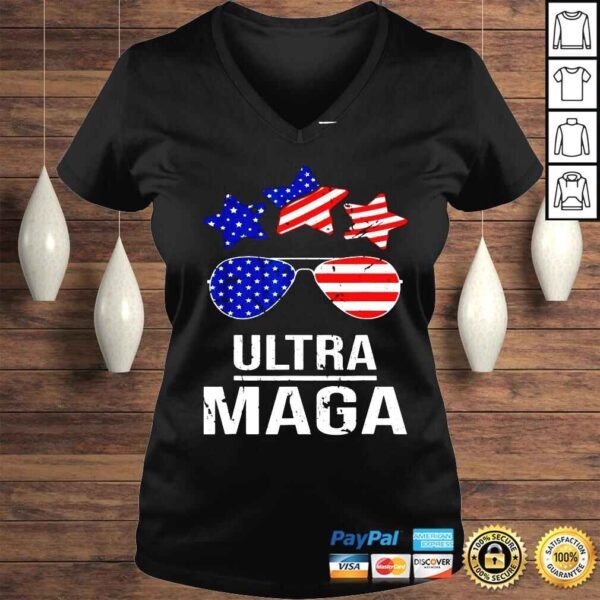 Ultra Maga Us Flag Sunglasses 2022 Shirt - Image 2