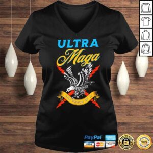 VLadies Ultra Maga and Proud of it Proud UltraMaga USA Bald Eagle shirt