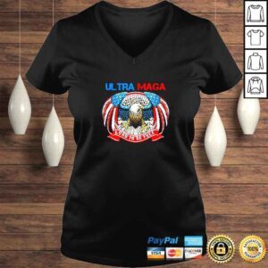 VLadies Ultra Mega Vintage Pro Trump Us Flag Anti Biden TShirt