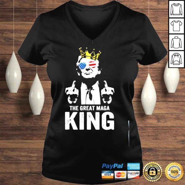 Ultra maga Trump middle finger the great maga king shirt - Image 2