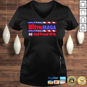 VLadies Ultra maga and proud of it vintage American flag shirt