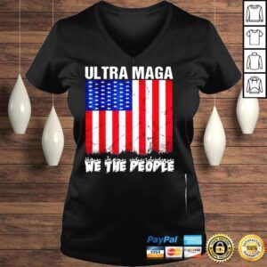 VLadies Ultra maga retro vintage American flag cool ultra maga shirt