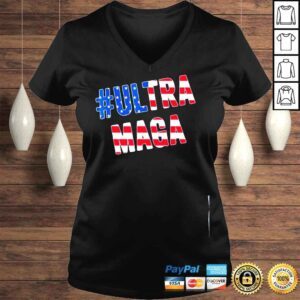 VLadies Ultra maga us flag American shirt