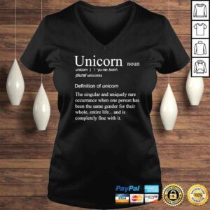 VLadies Unicorn Noun TShirt