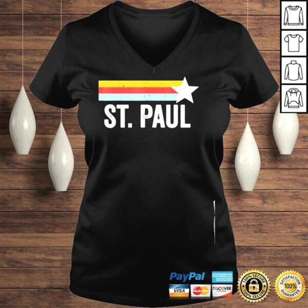 Us American city 70s star usa vintage retro st Paul shirt - Image 2