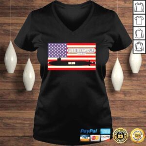 VLadies Uss seawolf ssn21 uboot usa amerikanische flagge langarm shirt