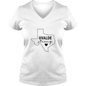 VLadies Uvalde Strong Anti Gun Pray For Texas Shirt