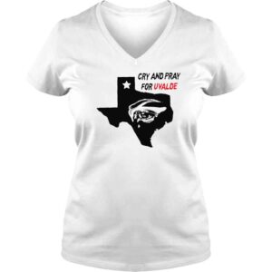 VLadies Uvalde Strong Gun Control Now Robb Elementary School Pray for Texas TShirt