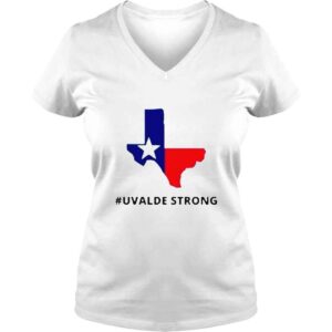 VLadies Uvalde Strong Texas School Shooting Shirt