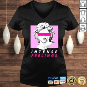 VLadies Vaporwave Aesthetic Intense Feelings Statue shirt