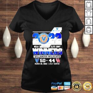 VLadies Villanova Wildcats Basketball 2022 NCAA Tournament Elite Eight Winners shirt