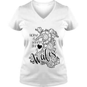 VLadies Wales mandala map welsh mandala cymru great britain uk shirt