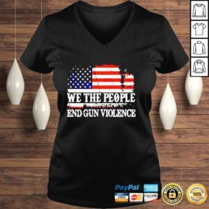 VLadies We the people end gun violence uvalde flag shirt