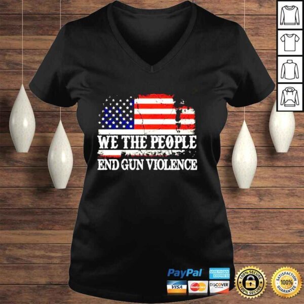 We the people end gun violence uvalde flag shirt - Image 2