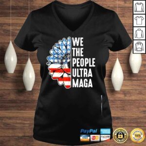 VLadies We the people ultra maga proud republican vintage usa flag shirt