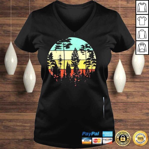 Wildlife trees outdoors nature retro forest shirt - Image 2