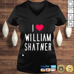 VLadies William Shatner I Love William Shatner shirt