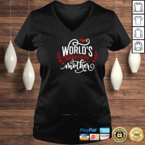 VLadies Worlds Greatest Mother Happy Mothers Day For The Best Mom Shirt